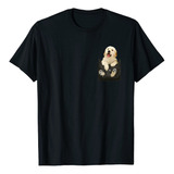 Camiseta Con Bolsillo Para Cachorros Negro S