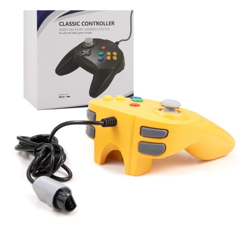 Controle Marca Next-a Compatível Com N64 Amarelo C107am