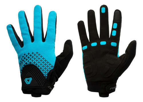 Guantes Ciclismo Largos Gw Full Torch Azul Claro