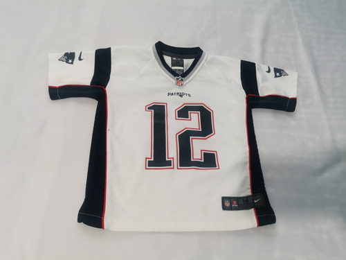 Jersey Nfl M Juvenil 10-12 Años Pats Patriotas Tom Brady Nik