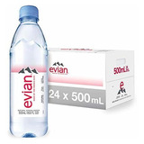 Evian Botellas Natural Spring Water, Naturalmente Filtered M