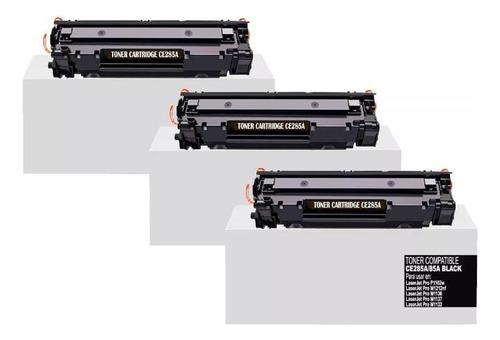 3 Toner Genericos Ce285a Para Impresora Laserjet Pro P1102w