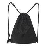 Mochila Deportiva De Nylon Negra Para Mujer Y Hombre (pequeñ