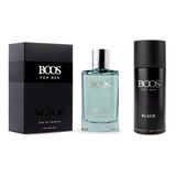 Perfume Boos Black 100ml + Desodorante 150ml Hombre Original