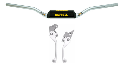 Manubrio Wr5 Plata + Manijas Blancas Tornado Xr 150l Wirtz