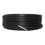 Cable Uso Rudo 2x12 Rollo 100m Color Negro Cca Konect