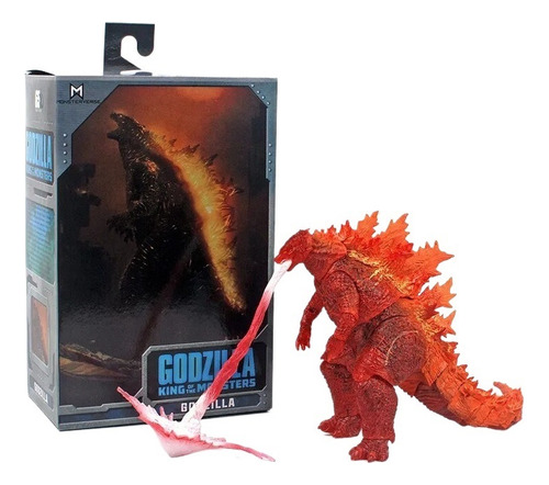 Presente Infantil Neca 2019 Red Fire Godzilla Burning Action