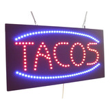 Letrero De Tacos, Señalización De Topking Y Led, Luz De Neón