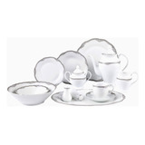 Vajilla Set Porcelana Blanco 57 Pzs Ondulada