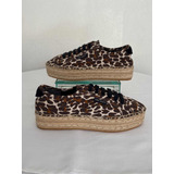 Espadriles Tory Burch Originales Animal Print Usados