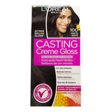 Tinta Casting Creme Gloss 100 Preto Noite L'oréal Paris