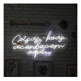 Painel Led Neon Frase Personalizada