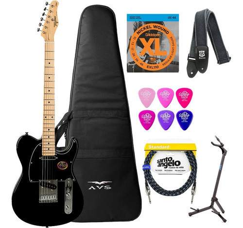 Guitarra Tagima T910 Bk Preta + Kit 