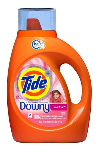 Tide Detergente Ropa Concentrado Downy April Fresh 1.36lts