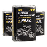 Aceite Mannol V- Twin For Harley Davidson 20w50 Sintetico X3