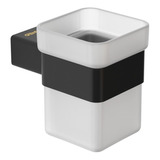 Vaso Baño Porta Cepillo  Genebre Genwec Pompei Acero Negro