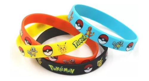 Pulseras Pokemon Para Sorpresas De Cumpleaños 12 Unid