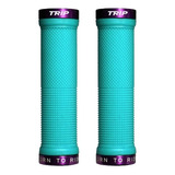 Puños De Bicicleta Trip Grips Doble Ring Turquesa/purpura 