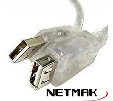 Netmak Cable Alargue Usb Macho Hembra 1.8mts Nm-c09