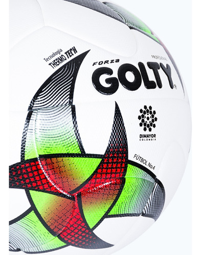 Balon Futbol Profesional Golty Forza Thermotech N.4 Color Blanco