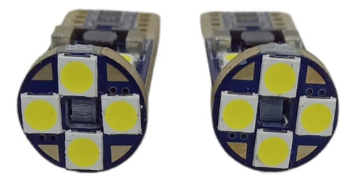 Led Posicion T10 W5w 12 Smd Canbus Blanco 12v  X Blister 