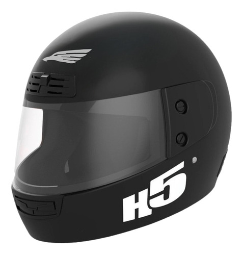 Casco Moto Integral Halcon H5 Polipropileno Con Ventilación