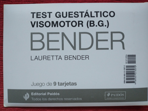 Test Guestáltico Visomotor De Bender