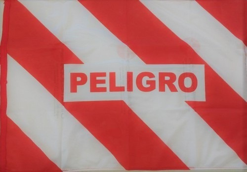 Pack20un Bandera De Peligro 50x70cm Reforzada Regalmentaria 