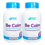 Be Calm Fnl 120 Capsulas 2x60. Animo Ansiedad Sabor Natural / 2 Frascos