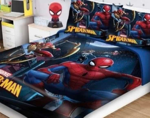 Cobertor Spaiderman  Verano Algodón 190x210 Cm