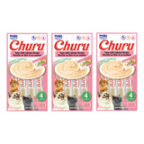 Inaba Cat Snack Churu 4 Piezas | Snack Cremoso Salmón X 3 U