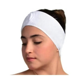 Diadema Cinta Para Baño Toalla Facial Spa Maquillaje 1 Pza Color Blanco