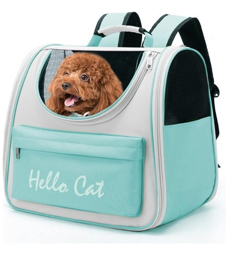 Mochila Transportadora Amplia Reforzada Perro Gato Mascota