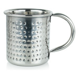 Caneca Moscow Mule Inox Martelado 400ml Mimo Style