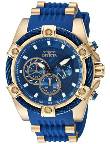 Invicta 25527 Bolt Reloj Azul De Cuarzo Con Pantalla Analógi