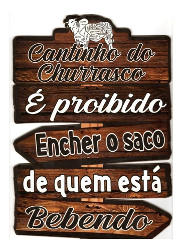 Placas De Parede Para Decoração Catinho Do Churrasco Em Mdf