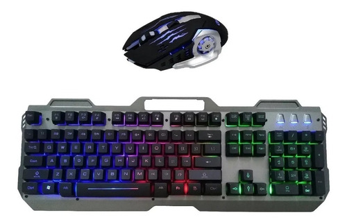 Combo Teclado + Mouse 6d Gamer Retroiluminado Usb Kl151