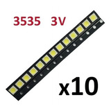 Repuesto Led Blacklight 3535 3v 1w Tv LG Pack Diodos X10 Und