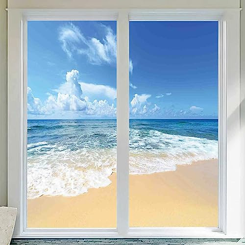 Película Adhesiva Para Ventanas  Olas De Playa 