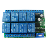 Interruptor Remoto Rs485 12v 8ch Modbus Rtu Control Plc