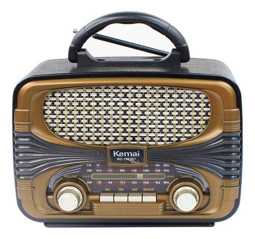 Radio Portátil Vintage Tercera Edad Fm Am Bluetooth