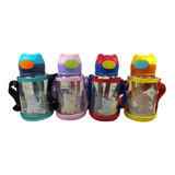 Botella Infantil Pico Sorbete Siliconado Con Funda  550ml