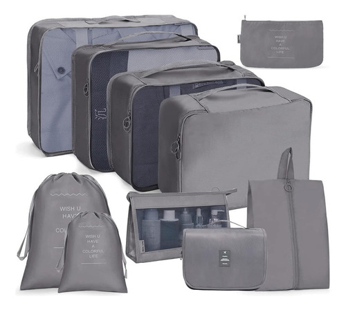 Set Bolsas Organizador De Ropa Para Viaje Organizador Maleta