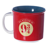 Caneca Do Harry Potter Com Tema Plataforma 3/4 Em Cerâmica Cor Vermelho Plataforma Harry Potter