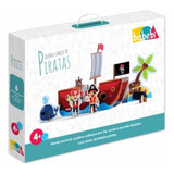 Brinquedo Educativo Quebra Cabeça 3d Piratas - Babebi