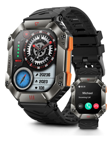 Reloj Pulsera Inteligente Impermeable Para Hombre (650 Mah)