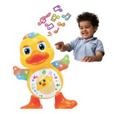 Brinquedo Bebê Dança Pato Infantil Musical Som Luz Presente