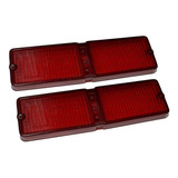 Juego Lentes Faro Trasero Fiat 128 Iava/ Fiat 125 Coupe Rojo