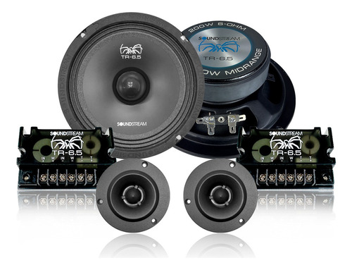 Soundstream Set De Medios Open Show 2 Vías Pro 6.5 Kapton