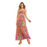 Vestido Maxidress Casual Multicolor